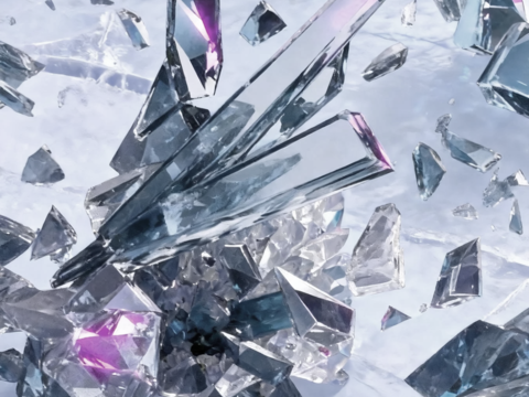 水晶冰裂 LED屏素材 电视剧屏幕贴图