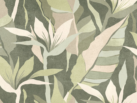 系列叶片艺术瓷砖