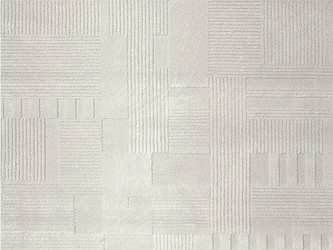  无缝米白毛绒地毯 