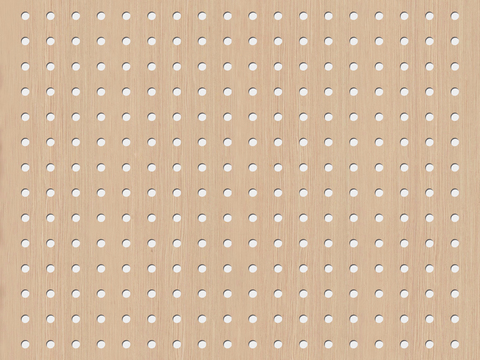 无缝木纹吸音板 洞洞板 冲孔板