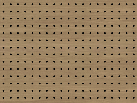 无缝木纹吸音板 洞洞板 冲孔板