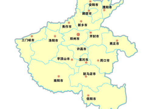  河南省地图 