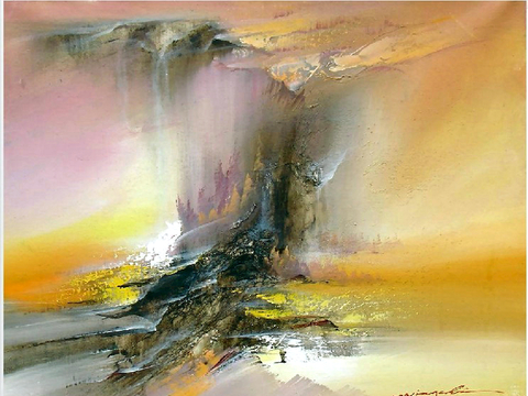  现代抽象画 背景装饰画 艺术画 精裱框画 吉祥挂画 水墨油画 