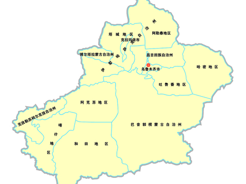 新疆地图
