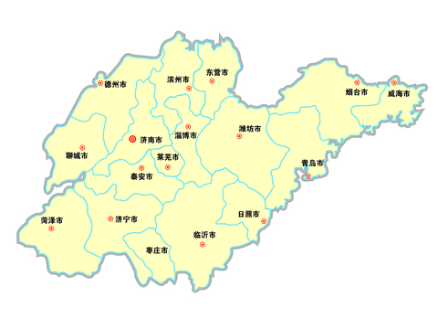  山东省地图 