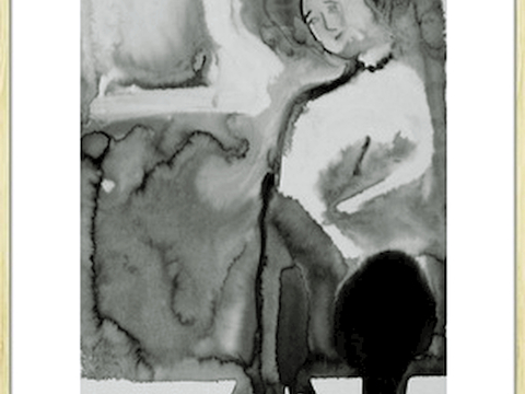  现代抽象画 背景装饰画 艺术画 精裱框画 吉祥挂画 水墨油画 