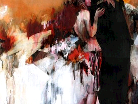  现代抽象画 背景装饰画 艺术画 精裱框画 吉祥挂画 水墨油画 