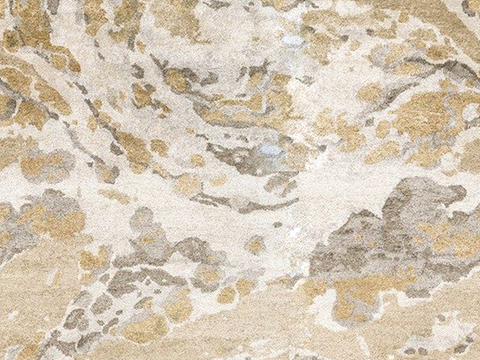  无缝现代米黄毛绒地毯 