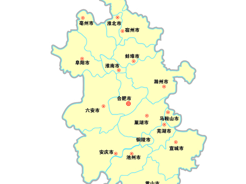  安徽省地图 