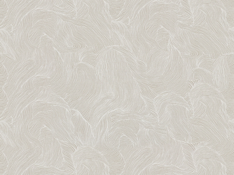 现代无缝新中式卷云纹壁纸 米色卷云纹壁纸贴图