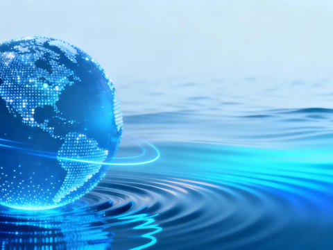 实验室展厅屏幕 地球 LED屏贴图素材 电视屏幕素材贴图