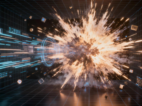 现代屏幕 ktv酒吧屏幕 展厅空间屏幕 宇宙科技抽象素材 L