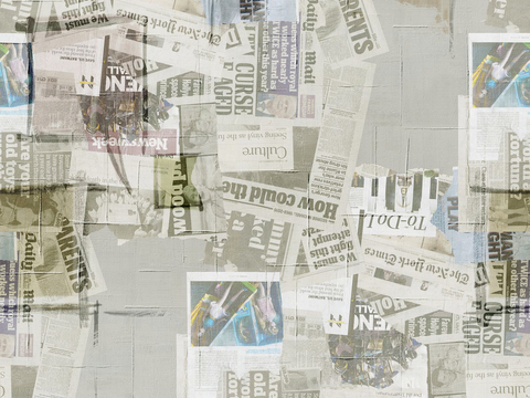  报纸 杂志 国内外老旧发黄报刊 纸张 