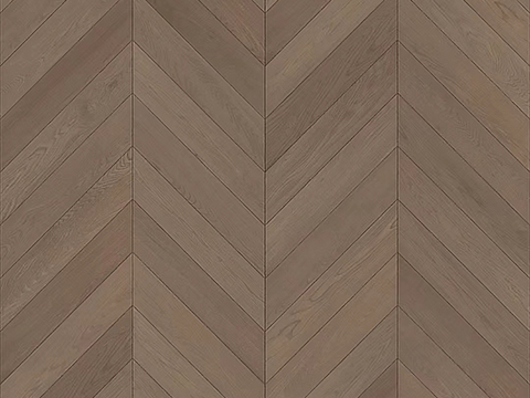 无缝咖色鱼骨拼胡桃木实木地板