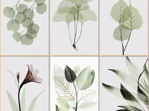 简约绿植装饰画