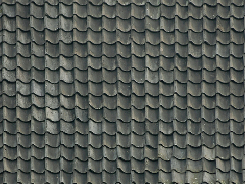  屋顶瓦片 红瓦 房顶青瓦 中式魏派建筑琉璃瓦 木瓦 稻草屋顶 