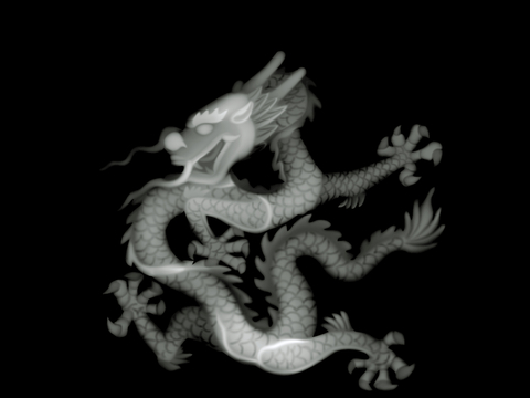 浮雕 金属浮雕 铜雕 木质雕花 十二生肖 黑白凹凸浮雕灰度图