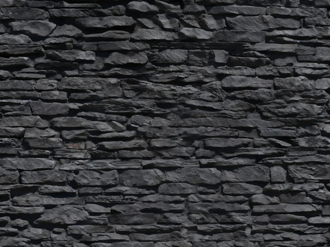 诧寂 禅意 深灰色毛石 文化石 灰色石墙 网红款 外墙石墙