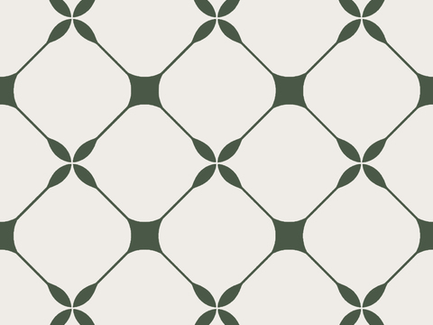 北欧风无缝绿色花砖贴图