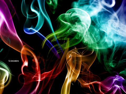  烟雾 雾气 浓烟 烟圈 变幻彩色烟雾 