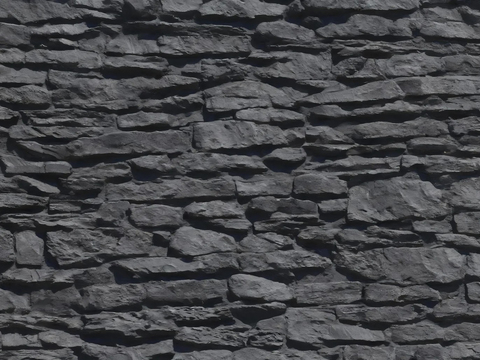 诧寂 禅意 深灰色毛石 文化石 灰色石墙 网红款 外墙石墙