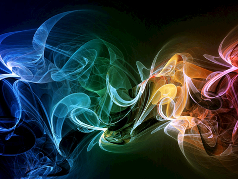 烟雾 雾气 浓烟 烟圈 变幻彩色烟雾