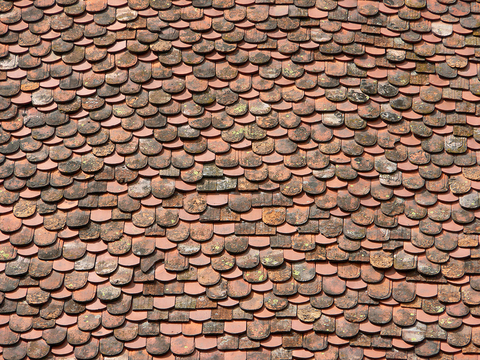 屋顶瓦片 红瓦 青瓦 房顶 中式建筑琉璃瓦