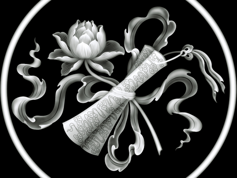 浮雕 金属浮雕 铜雕 木质雕花 十二生肖 黑白凹凸浮雕灰度图