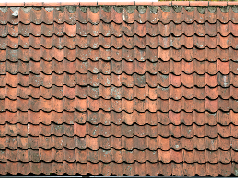 屋顶瓦片 红瓦 青瓦 房顶 中式建筑琉璃瓦