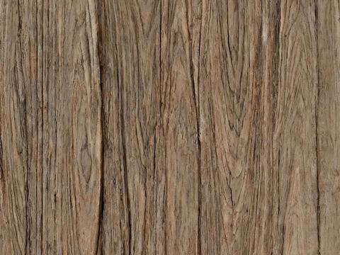 中古诧寂工业风 原木做旧木饰面 原木老旧木板 原木色防腐木板