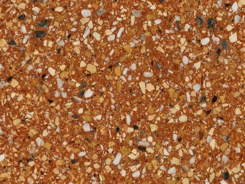 现代简约 橙色水磨石瓷砖岩板