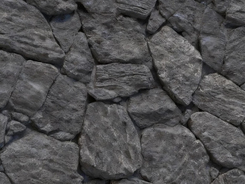 诧寂 禅意 深灰色毛石 文化石 灰色石墙 网红款 外墙石墙