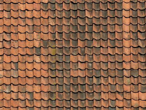 屋顶瓦片 红瓦 青瓦 房顶 中式建筑琉璃瓦