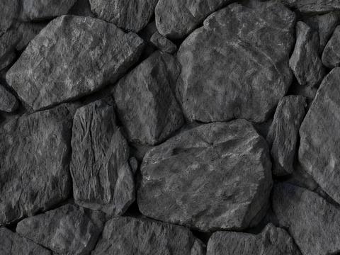 诧寂 禅意 深灰色毛石 文化石 灰色石墙 网红款 外墙石墙