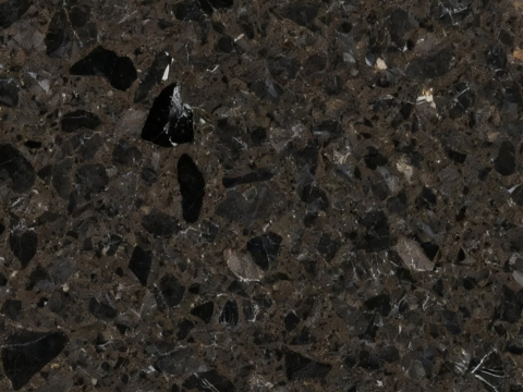 现代简约 深色水磨石 黑色水磨石瓷砖 黑金水磨石