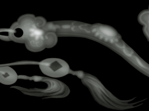 浮雕 金属浮雕 铜雕 木质雕花 十二生肖 黑白凹凸浮雕灰度图
