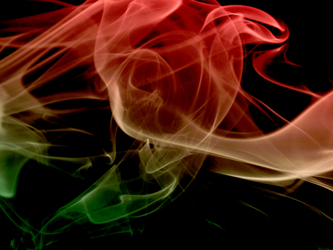 烟雾 雾气 浓烟 烟圈 变幻彩色烟雾