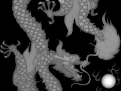  浮雕 金属浮雕 铜雕 木质雕花 十二生肖 黑白凹凸浮雕灰度图 