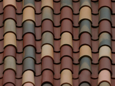 屋顶瓦片 红瓦 青瓦 房顶 中式建筑琉璃瓦