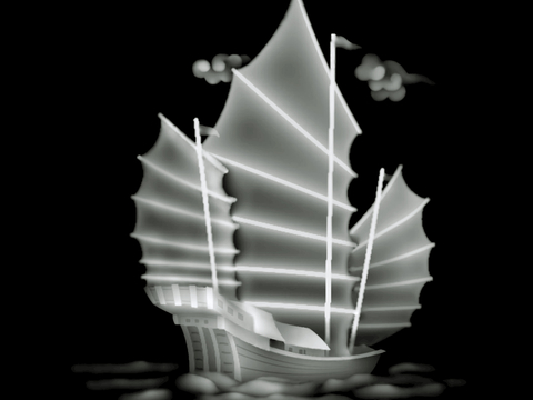 浮雕 金属浮雕 铜雕 木质雕花 十二生肖 黑白凹凸浮雕灰度图