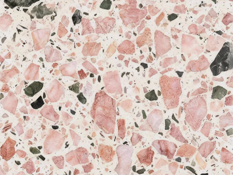 现代简约 奶油白 北欧风 白色水磨石瓷砖 浅色水磨石