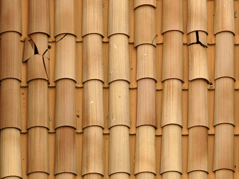 屋顶瓦片 红瓦 青瓦 房顶 中式建筑琉璃瓦