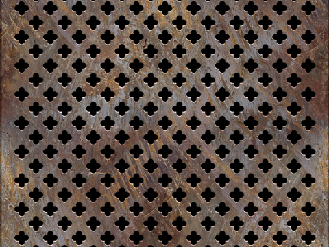 穿孔金属板 洞洞板 镂空金属板 金属网镂空屏风隔断篦子出风口