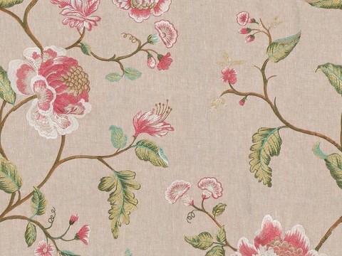 无缝刺绣花纹布