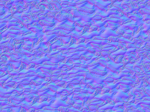 无缝不锈钢水波纹金属法线凹凸贴图