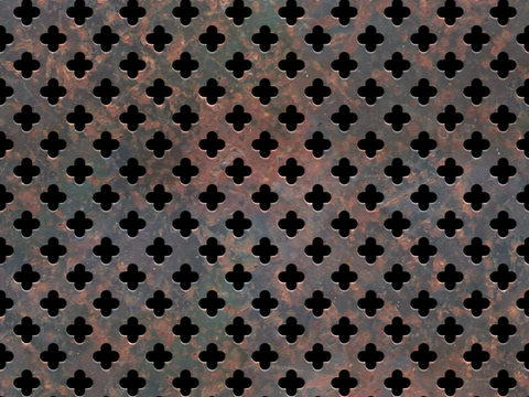 穿孔金属板 洞洞板 镂空金属板 金属网镂空屏风隔断篦子出风口