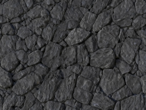 诧寂禅意深灰色毛石文化石 灰色石墙 网红款 外墙石墙 隔断石