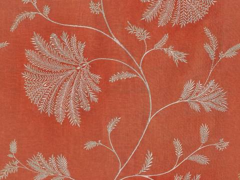 无缝刺绣花纹布