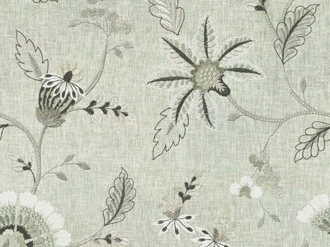 无缝刺绣花纹布