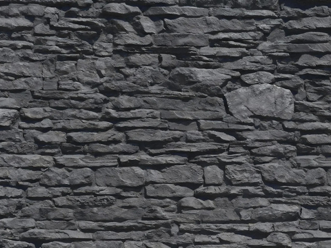 诧寂禅意深灰色毛石文化石 灰色石墙 网红款 外墙石墙 隔断石